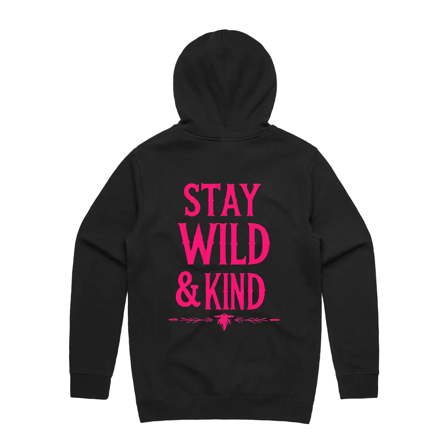 Stay Wild & Kind Pink/Black Hoodie