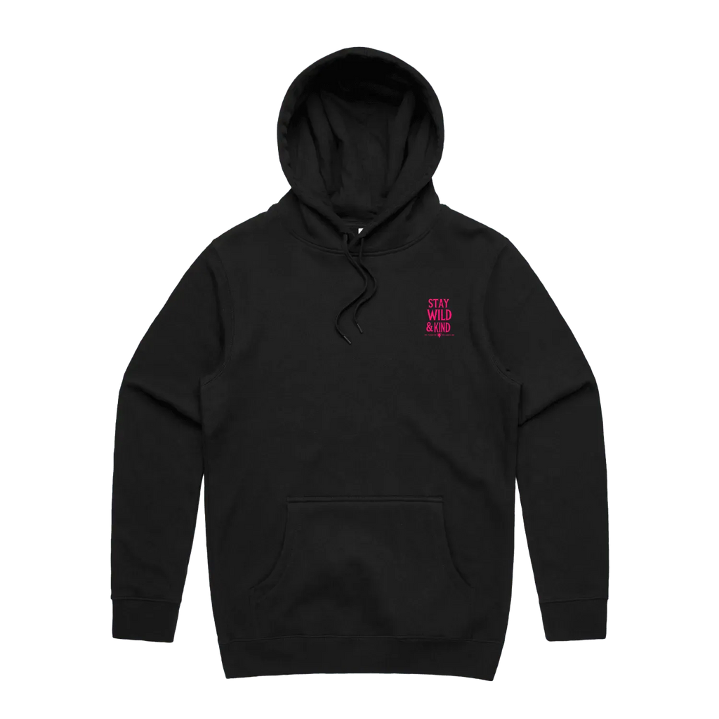 Stay Wild & Kind Pink/Black Hoodie