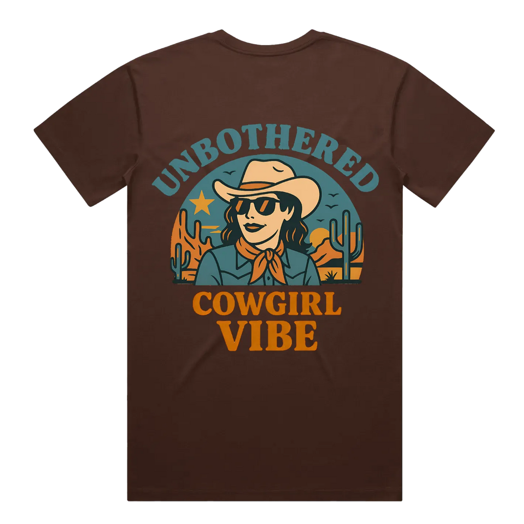 Limited Edition - Unbothered Cowgirl Staple Cotton Tee