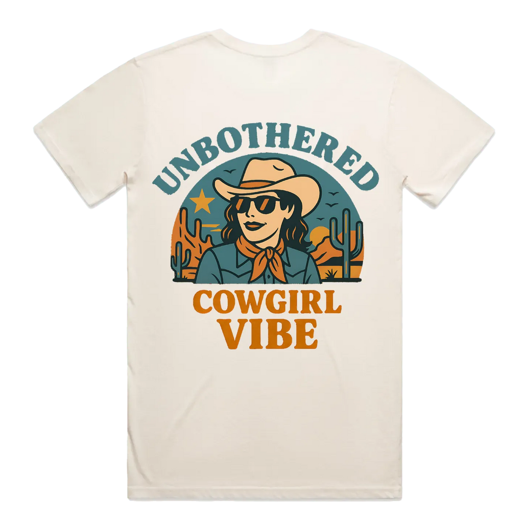 Limited Edition - Unbothered Cowgirl Staple Cotton Tee