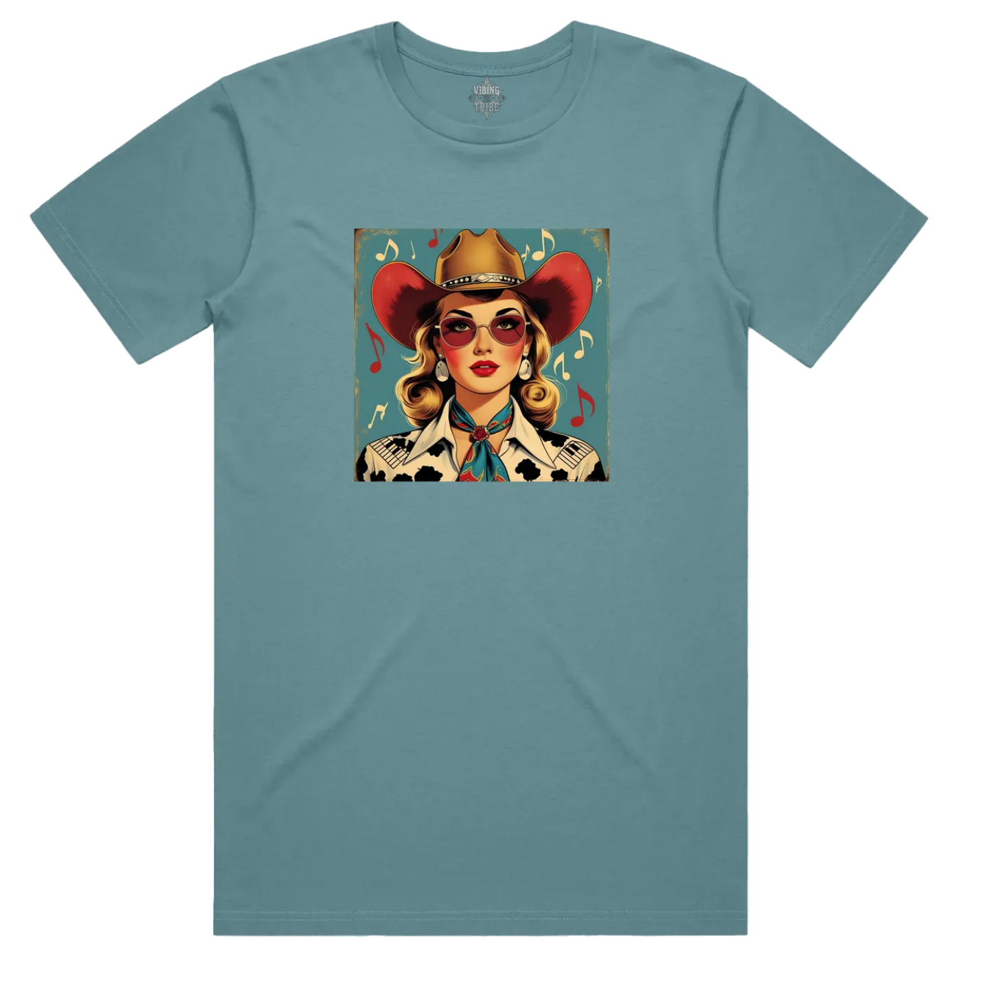 Music Vintage Cowgirl Staple Cotton Tee