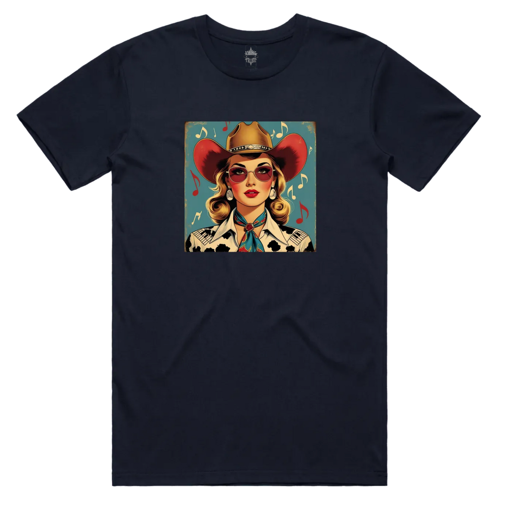 Music Vintage Cowgirl Staple Cotton Tee