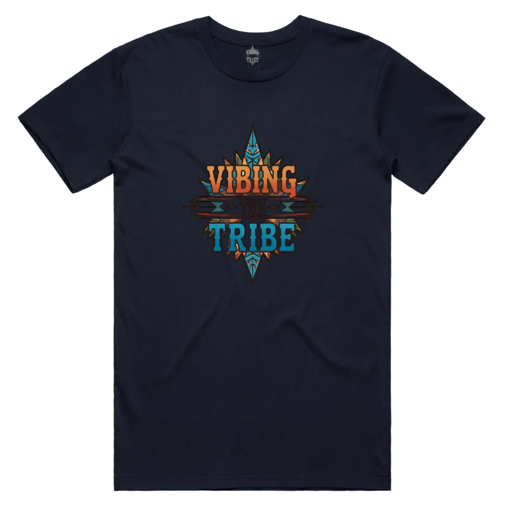 Vibing the Tribe Signature Logo Unisex Cotton Tee