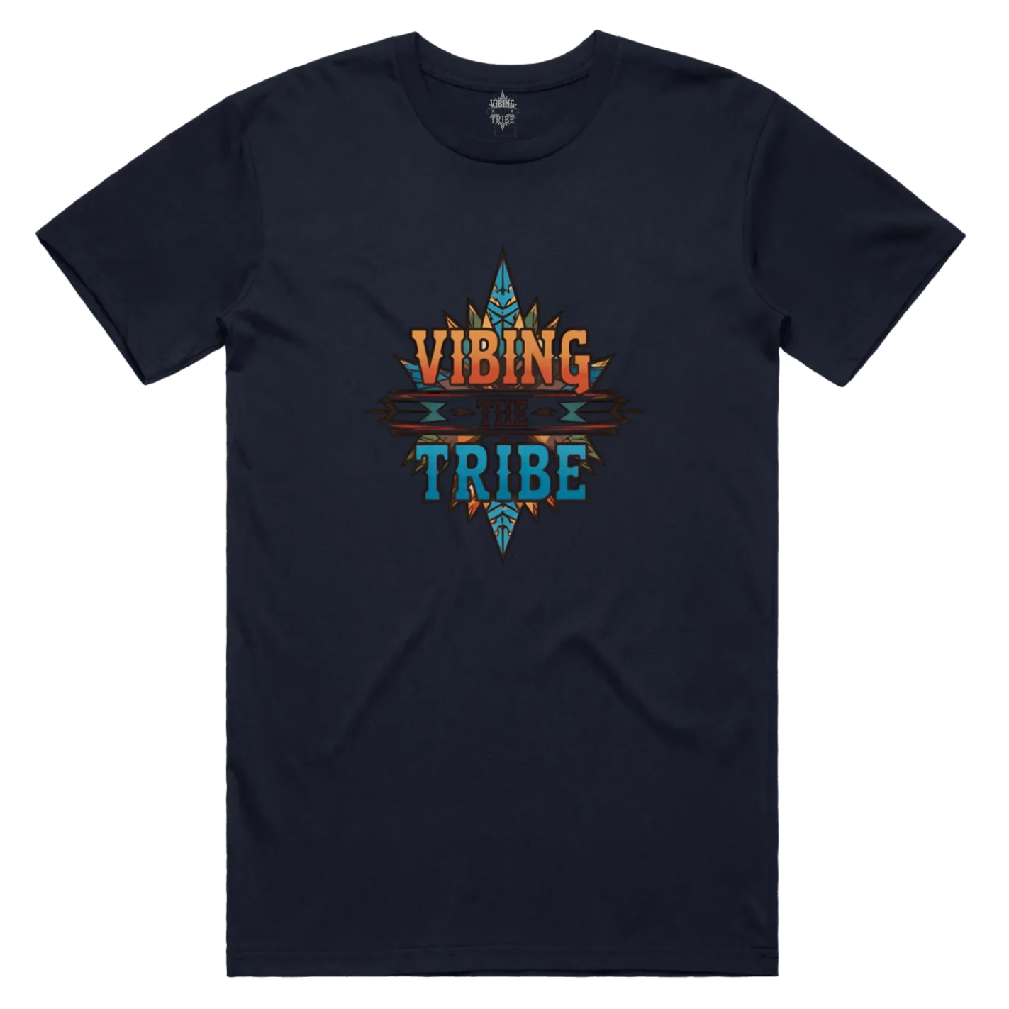 Vibing the Tribe Signature Logo Unisex Cotton Tee