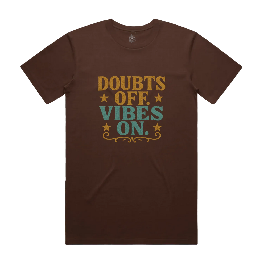 Doubts off. Vibes On. Unisex Staple Cotton Tee