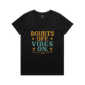 V-Neck Doubts off. Vibes On. Cotton Tee