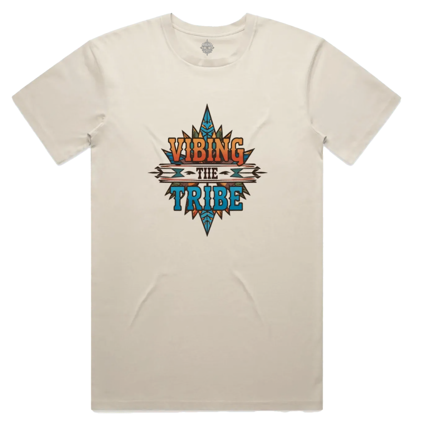 Vibing the Tribe Signature Logo Unisex Cotton Tee