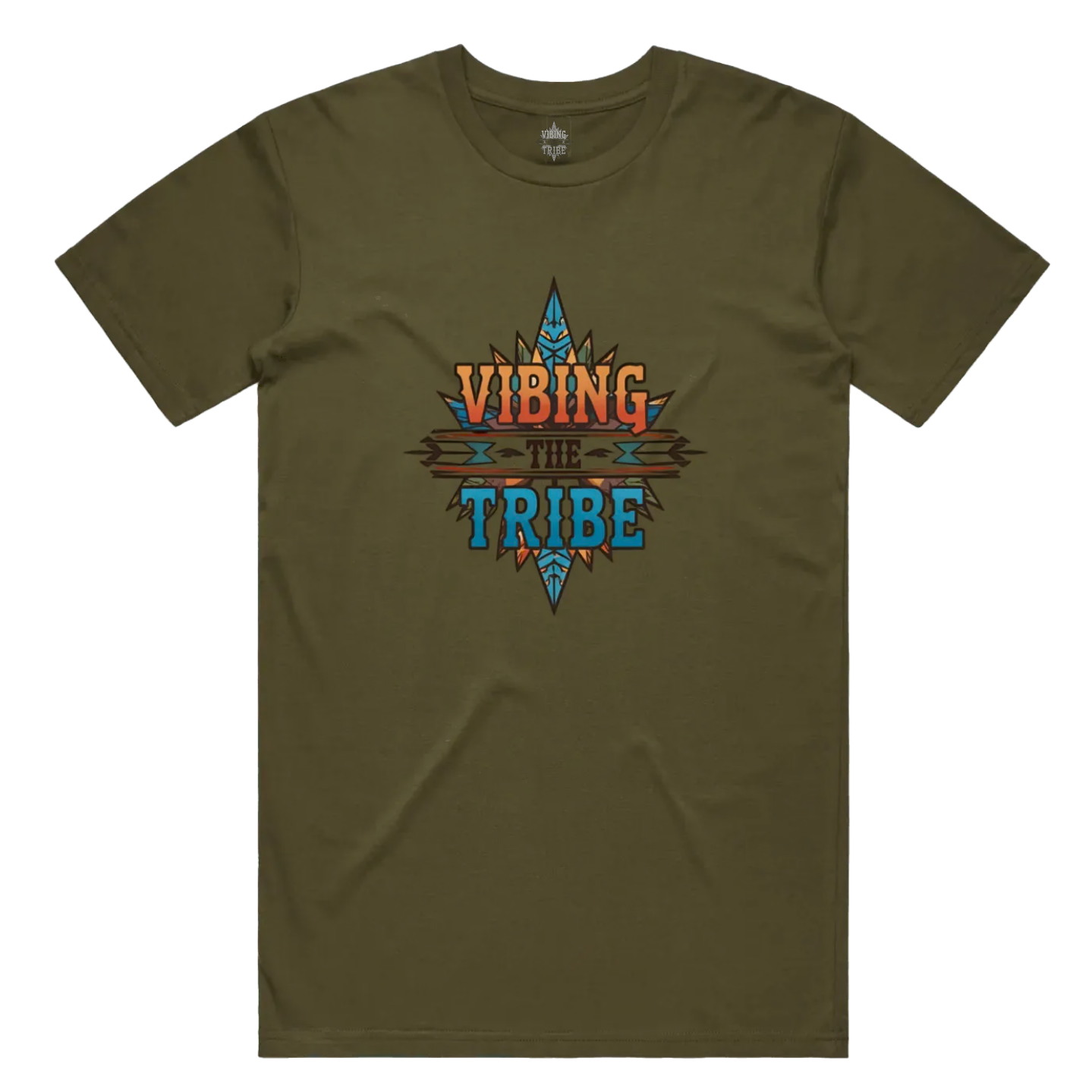 Vibing the Tribe Signature Logo Unisex Cotton Tee