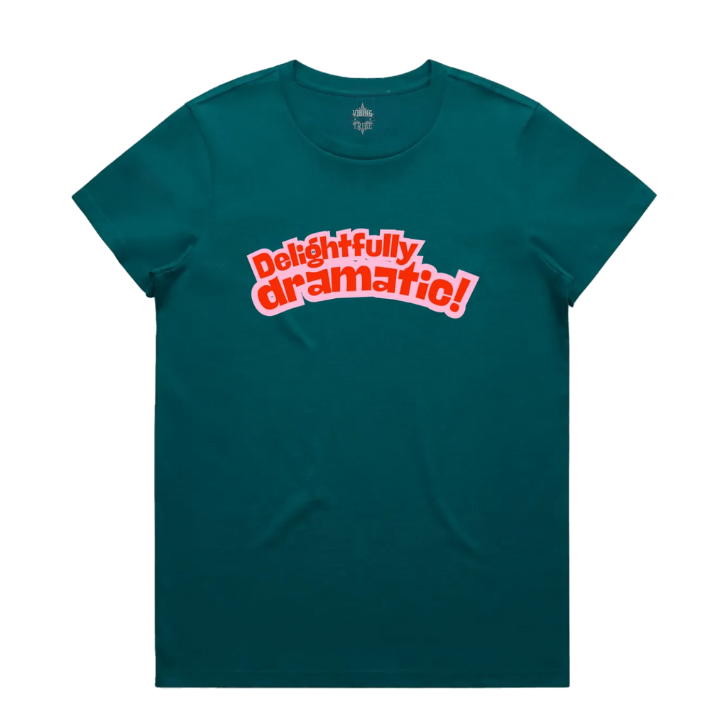 Delightfully Dramatic Maple Cotton Tee