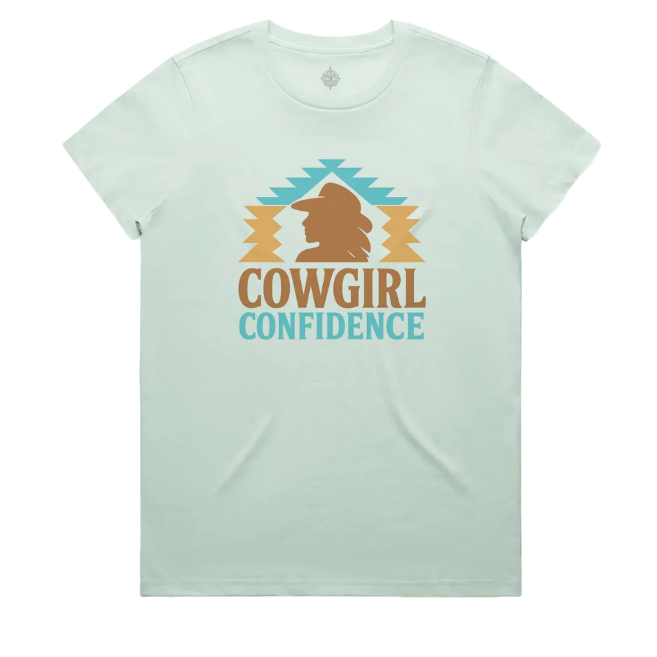 Cowgirl Confidence Maple Cotton Tee