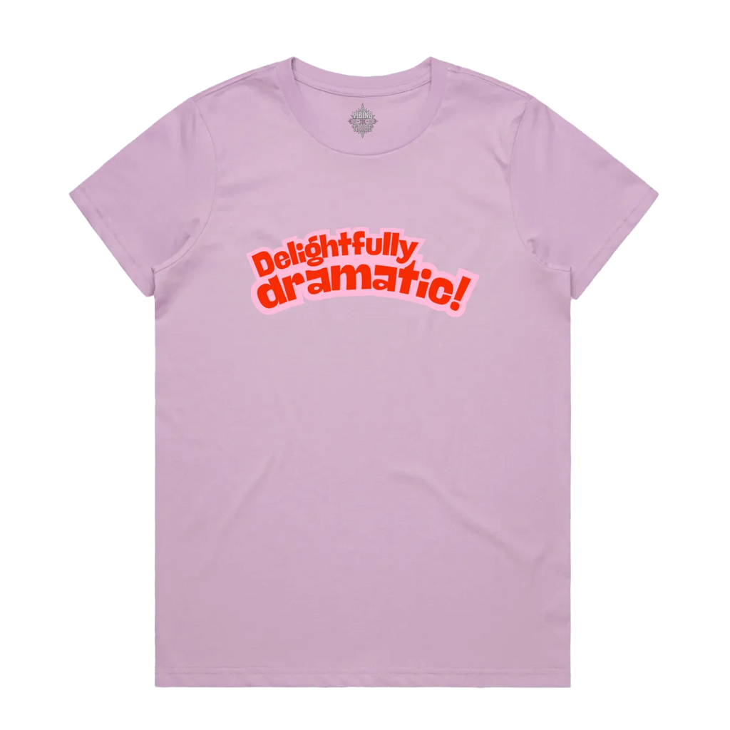 Delightfully Dramatic Maple Cotton Tee