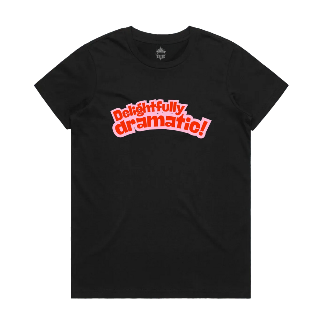 Delightfully Dramatic Maple Cotton Tee