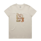 Boots On Doubt Off Maple Cotton Tee