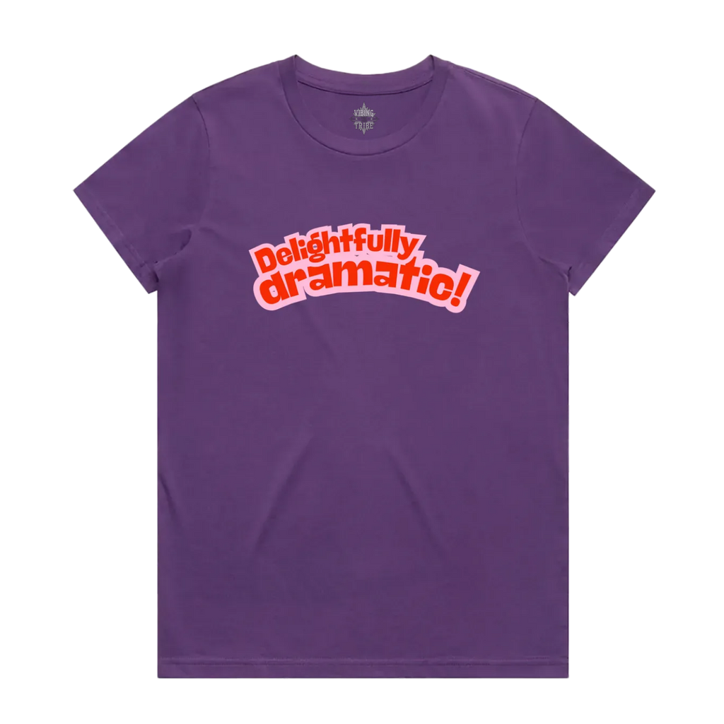 Delightfully Dramatic Maple Cotton Tee