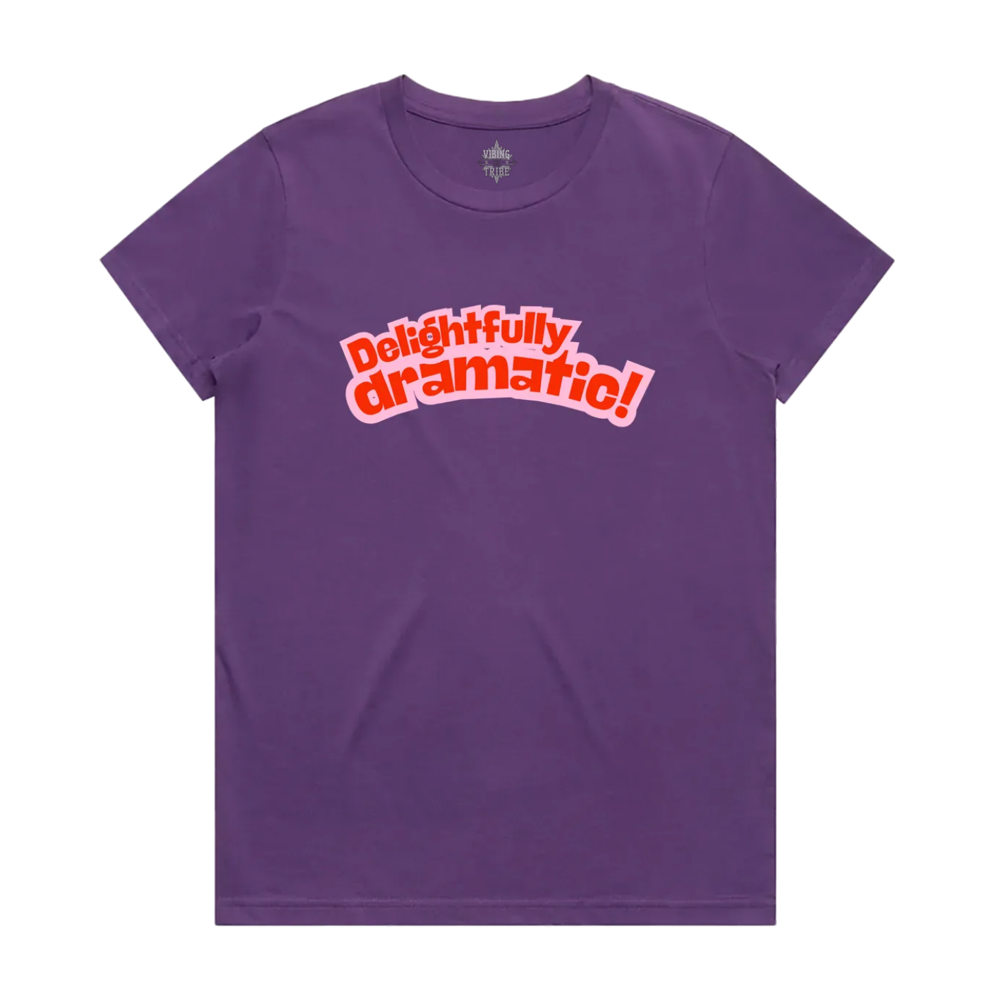 Delightfully Dramatic Maple Cotton Tee