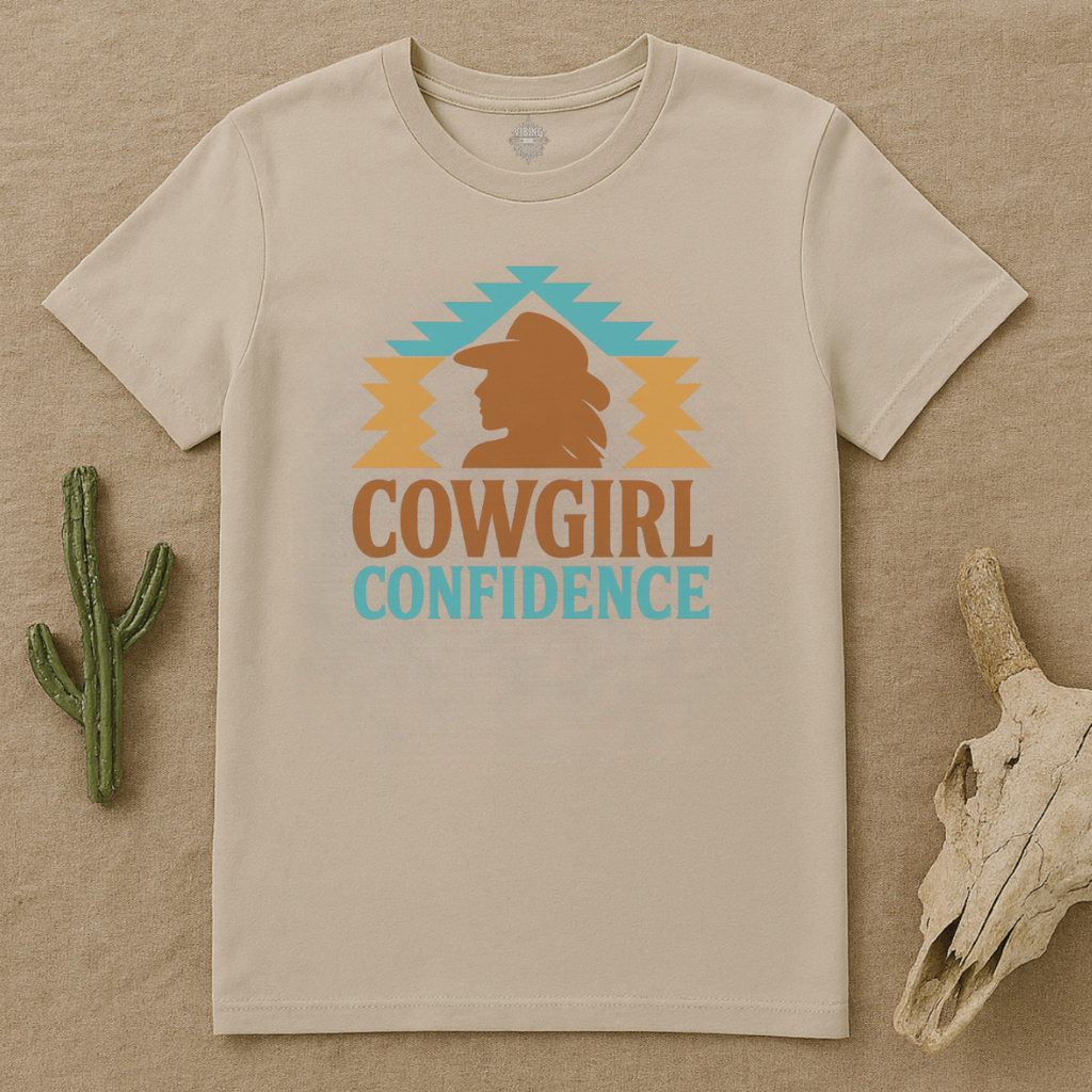 Cowgirl Confidence Maple Cotton Tee