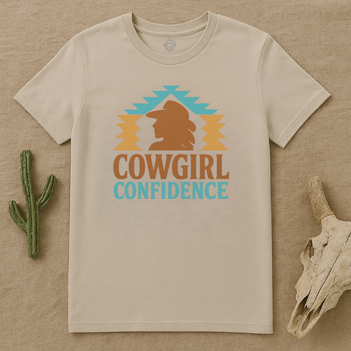 Cowgirl Confidence Maple Cotton Tee