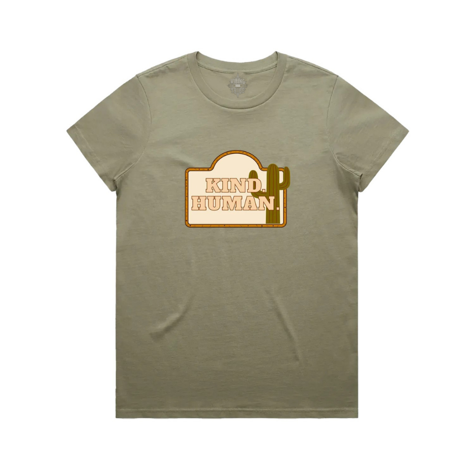 Kind. Human. Maple Cotton Tee