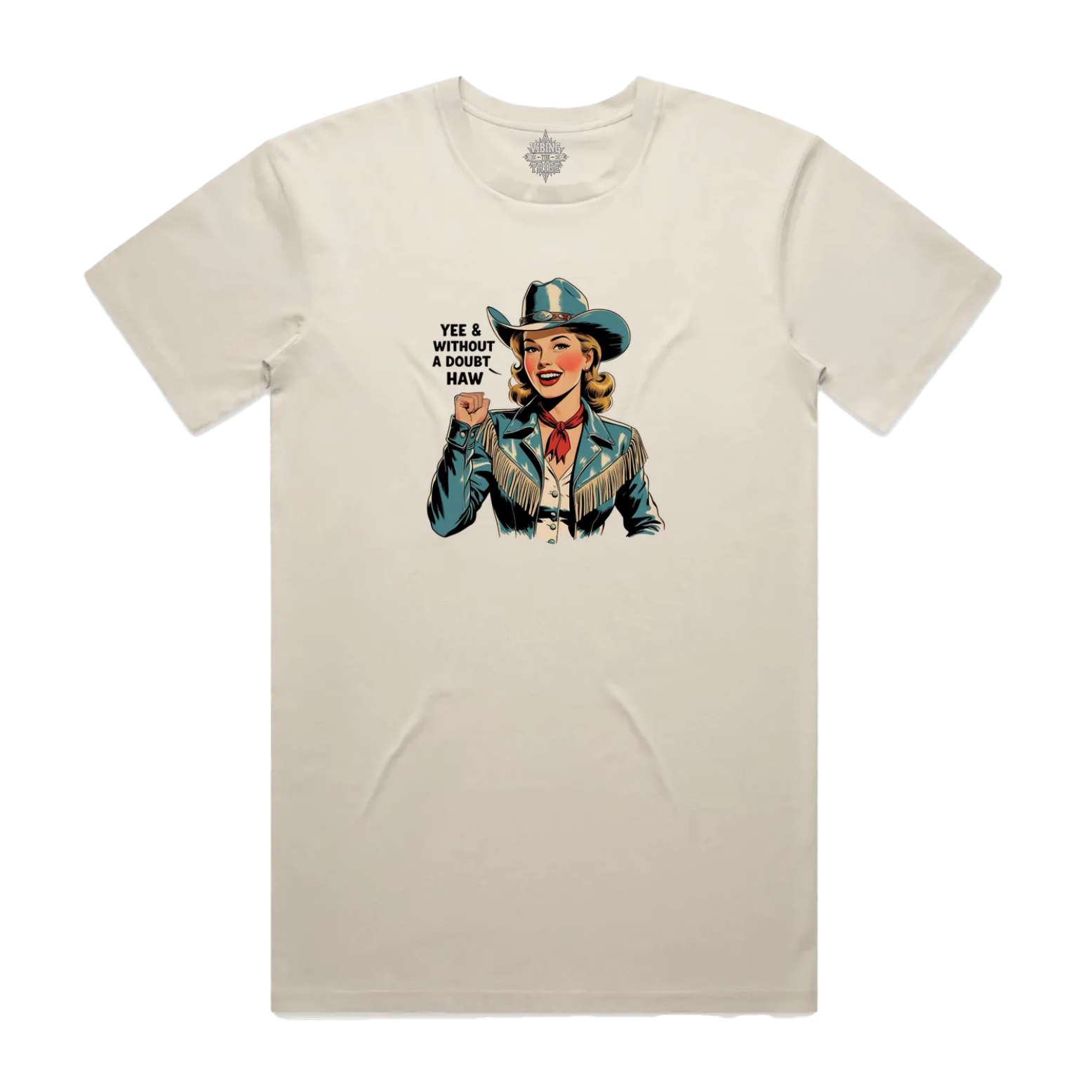 Yee Haw Vintage Cowgirl Staple Cotton Tee