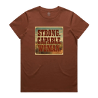 Strong. Capable. Woman. Maple Cotton Tee