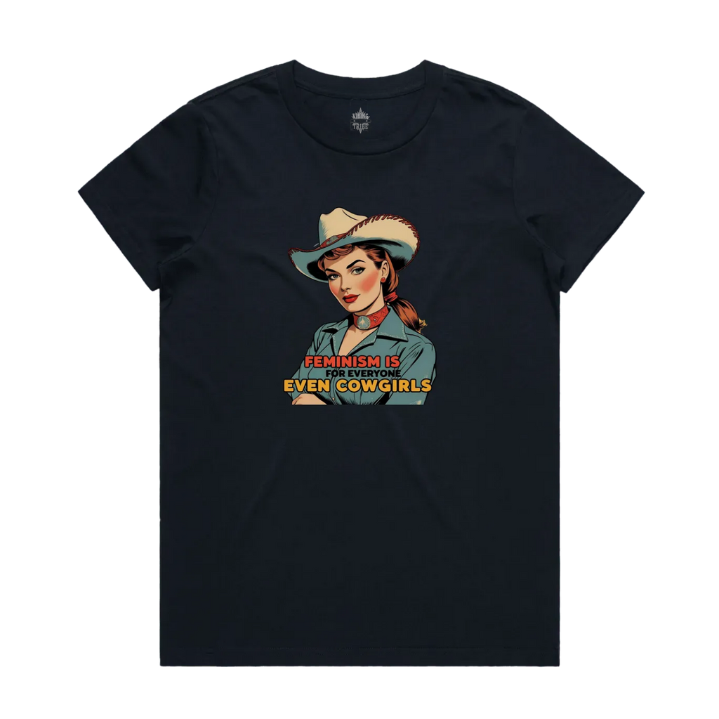 Feminism Cowgirl Classic Maple Tee