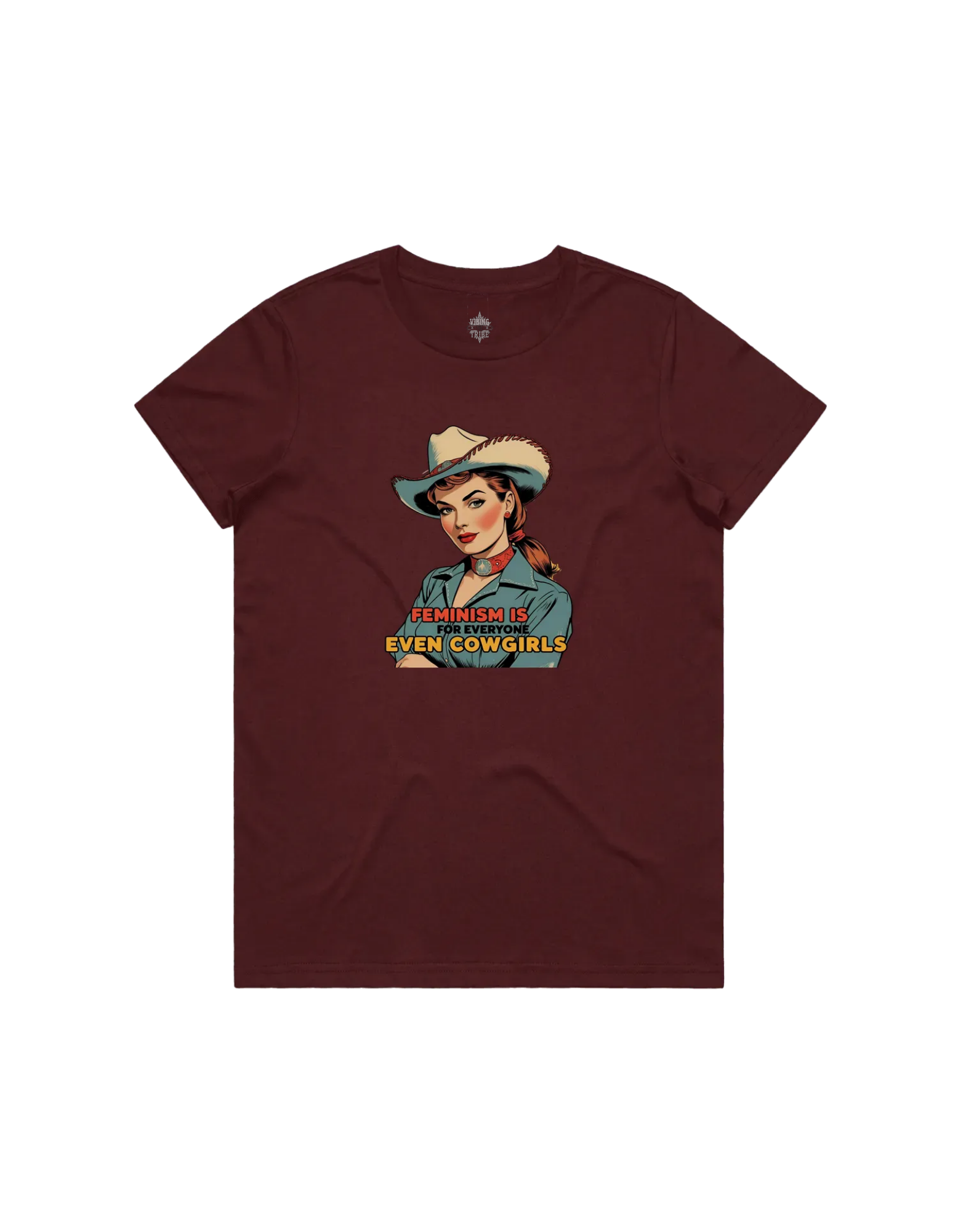 Feminism Cowgirl Classic Maple Tee