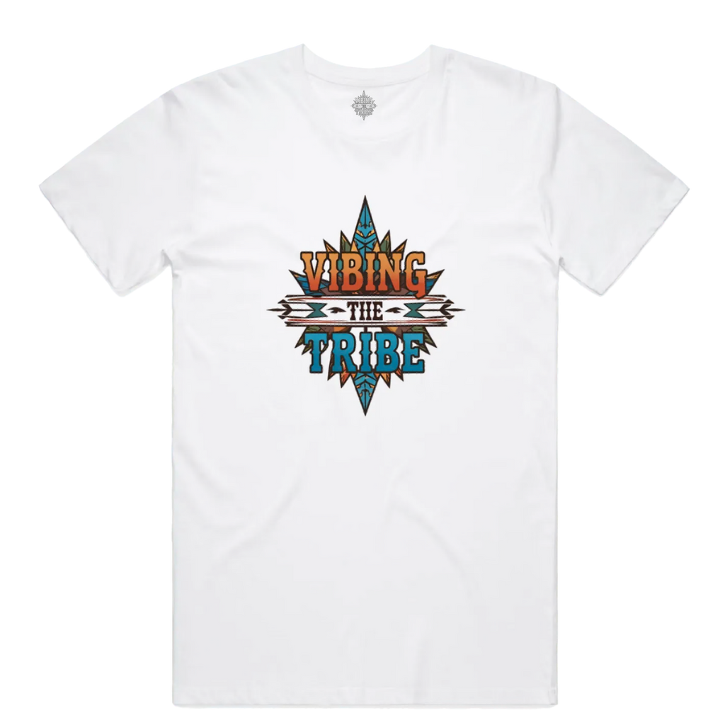 Vibing the Tribe Signature Logo Unisex Cotton Tee