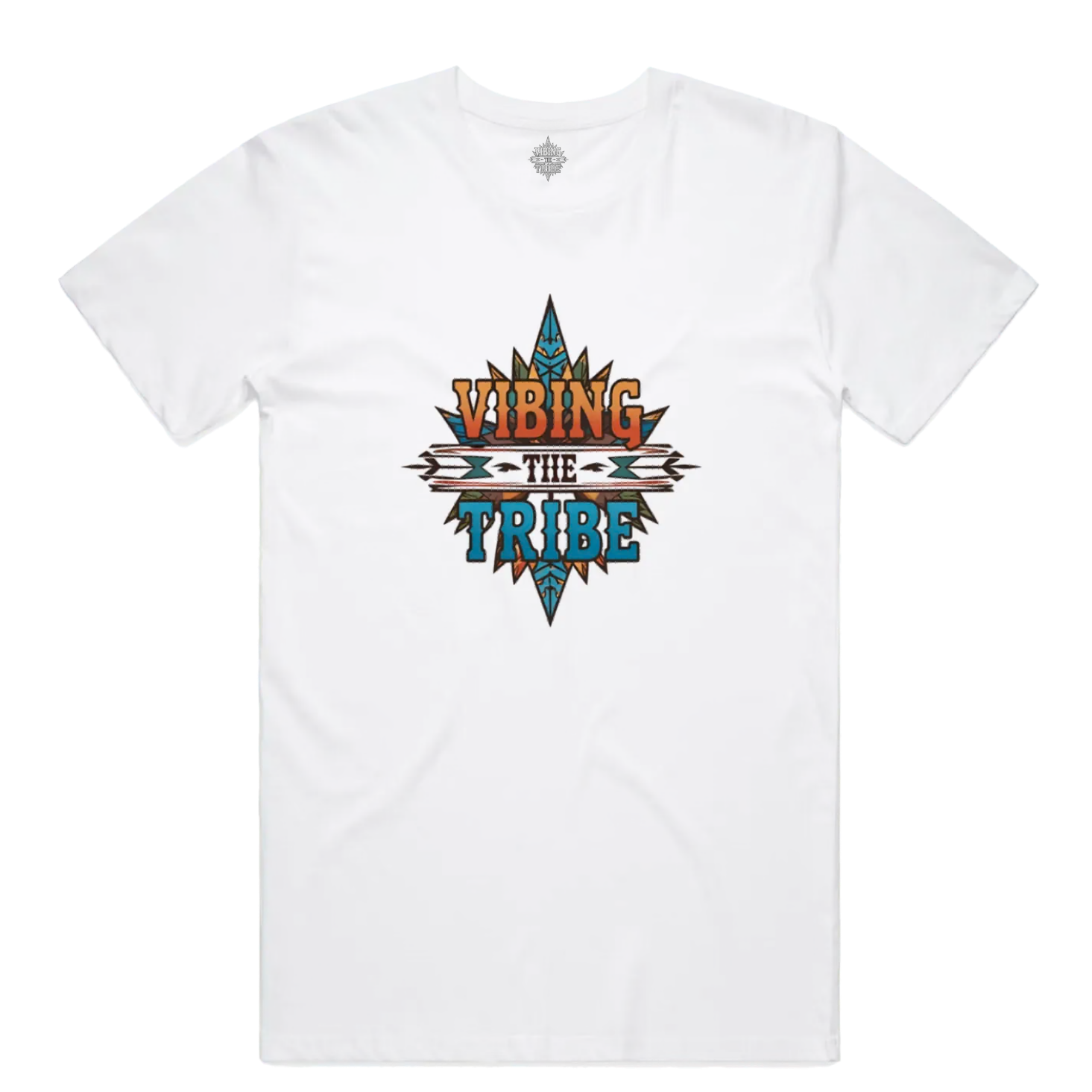 Vibing the Tribe Signature Logo Unisex Cotton Tee