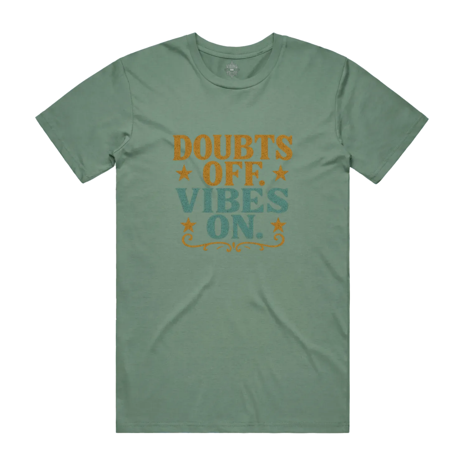 Doubts off. Vibes On. Unisex Staple Cotton Tee