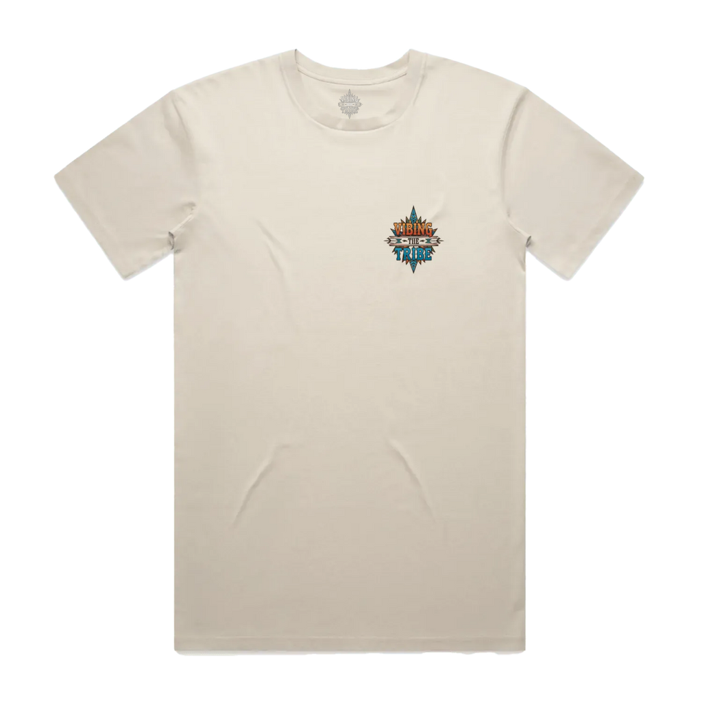 Vibing the Tribe Chest Logo Staple Cotton Tee