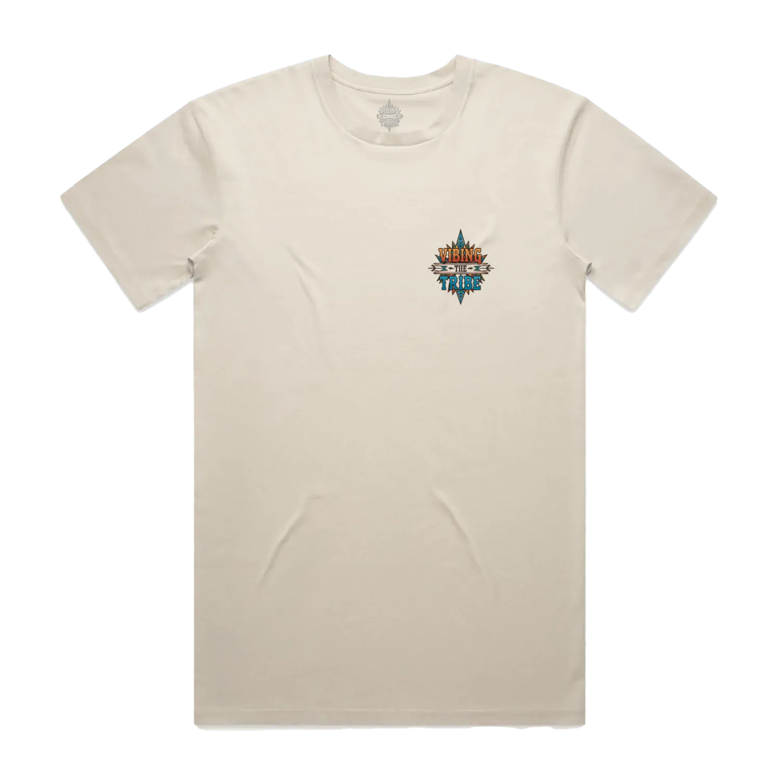 Vibing the Tribe Chest Logo Staple Cotton Tee
