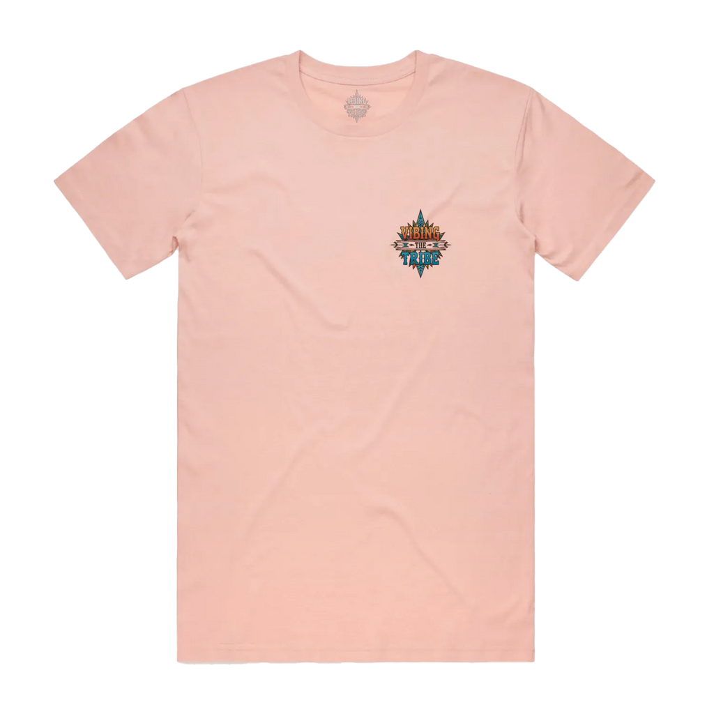 Vibing the Tribe Chest Logo Staple Cotton Tee