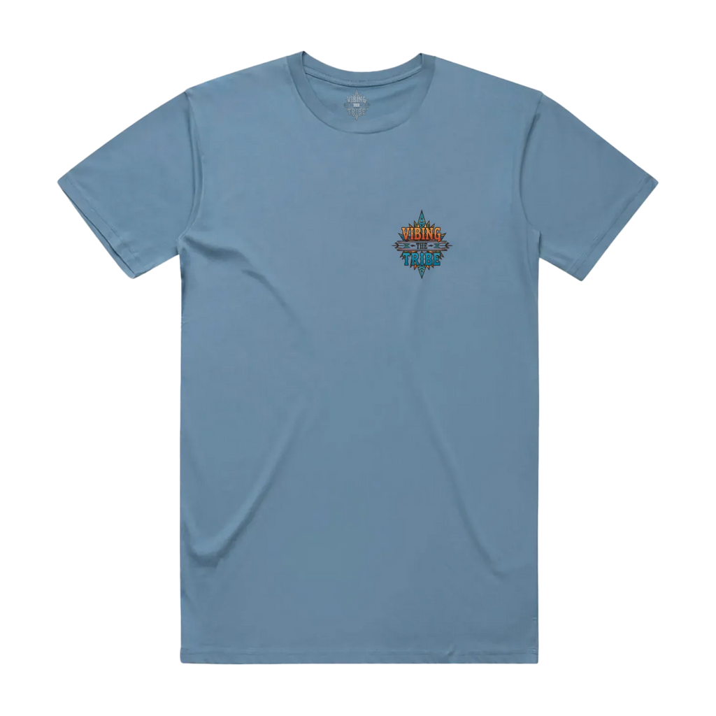 Vibing the Tribe Chest Logo Staple Cotton Tee