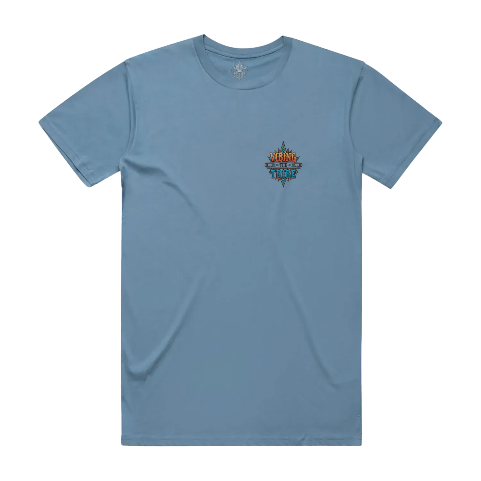 Vibing the Tribe Chest Logo Staple Cotton Tee