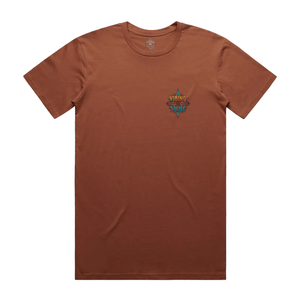 Vibing the Tribe Chest Logo Staple Cotton Tee