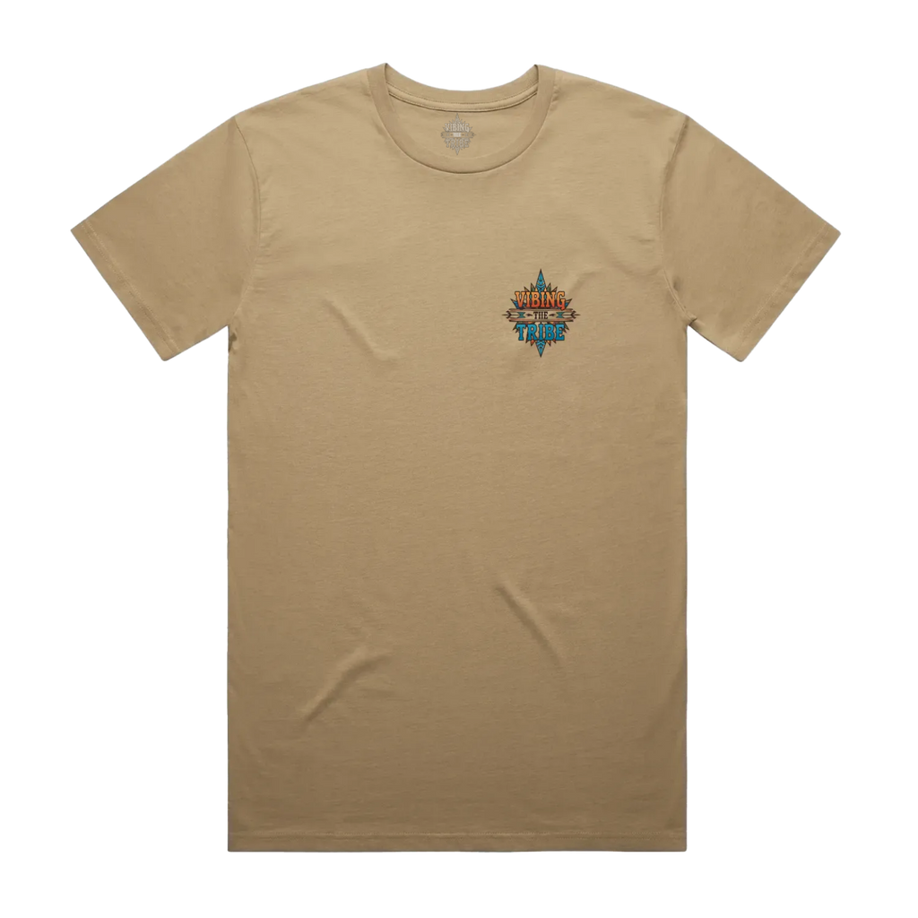 Vibing the Tribe Chest Logo Staple Cotton Tee