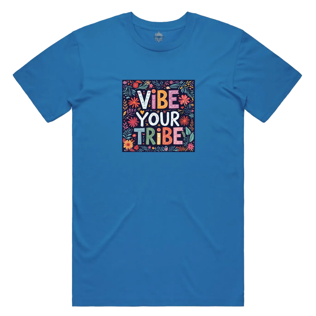 Floral Vibe Your Tribe Staple Cotton Tee