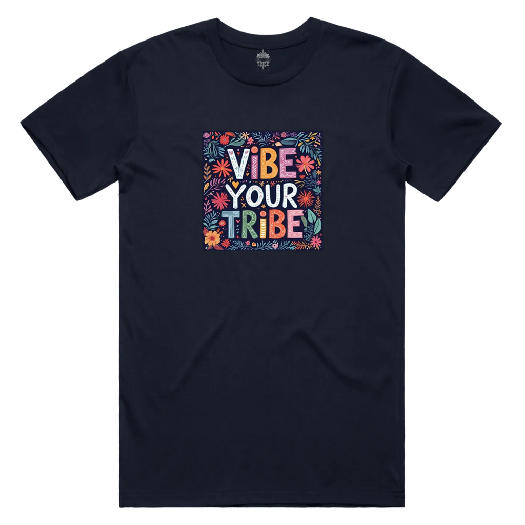 Floral Vibe Your Tribe Staple Cotton Tee