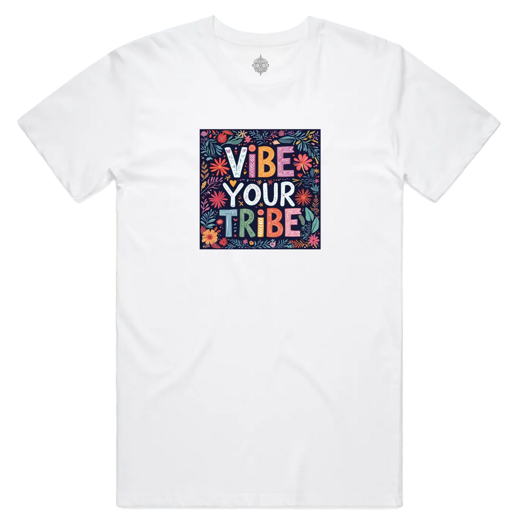 Floral Vibe Your Tribe Staple Cotton Tee