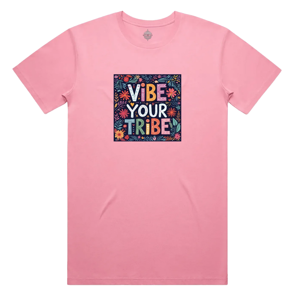 Floral Vibe Your Tribe Staple Cotton Tee