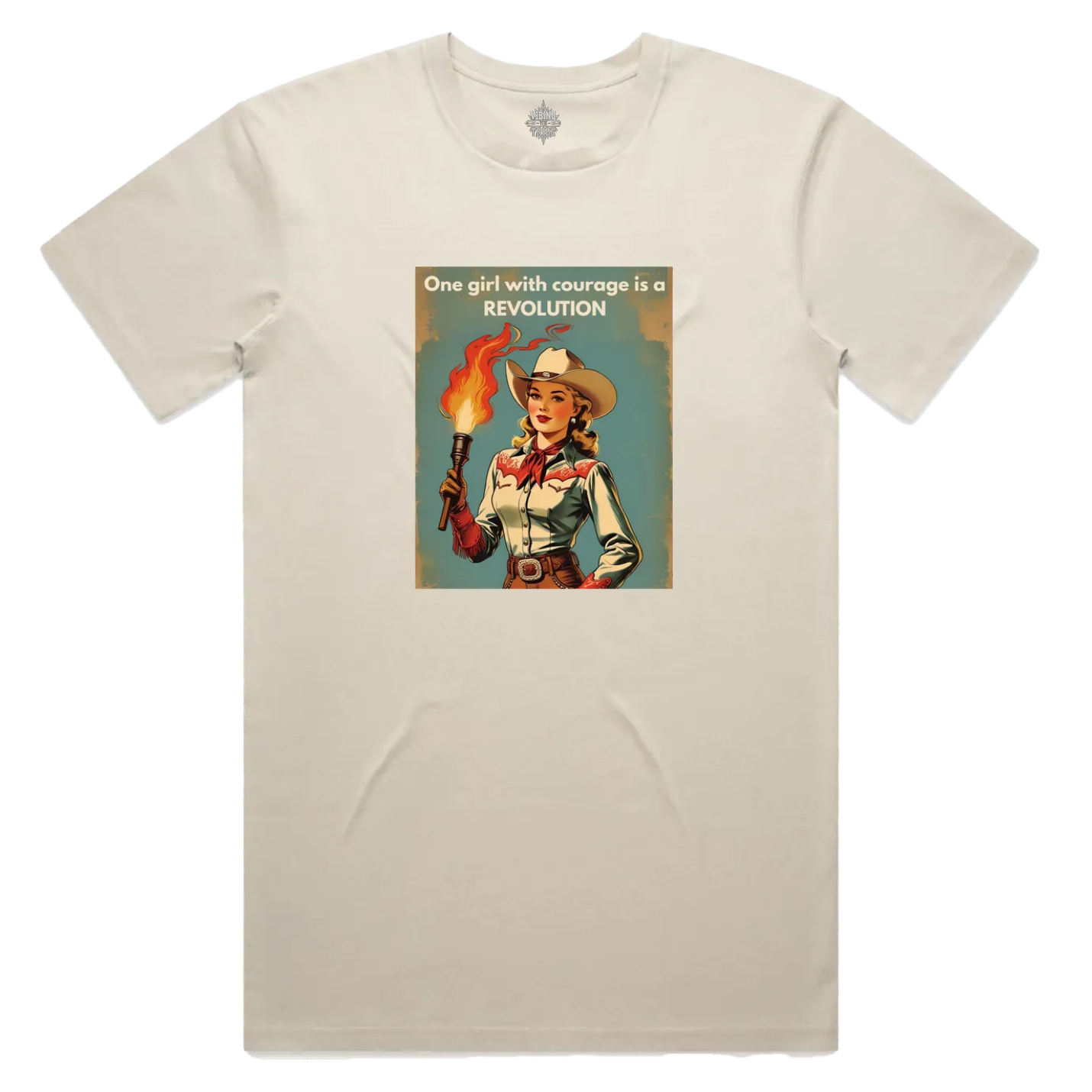 One Girl with Courage Staple Cotton Tee