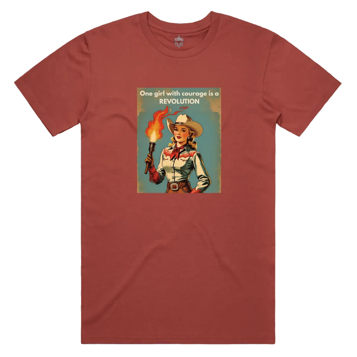 One Girl with Courage Staple Cotton Tee