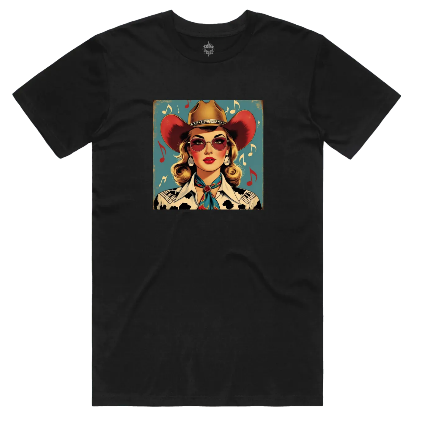 Music Vintage Cowgirl Staple Cotton Tee