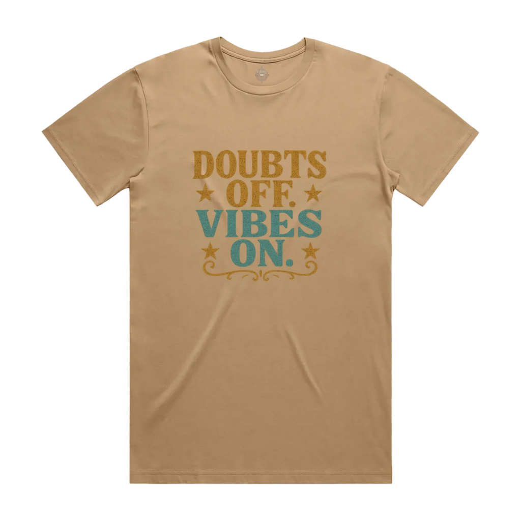 Doubts off. Vibes On. Unisex Staple Cotton Tee