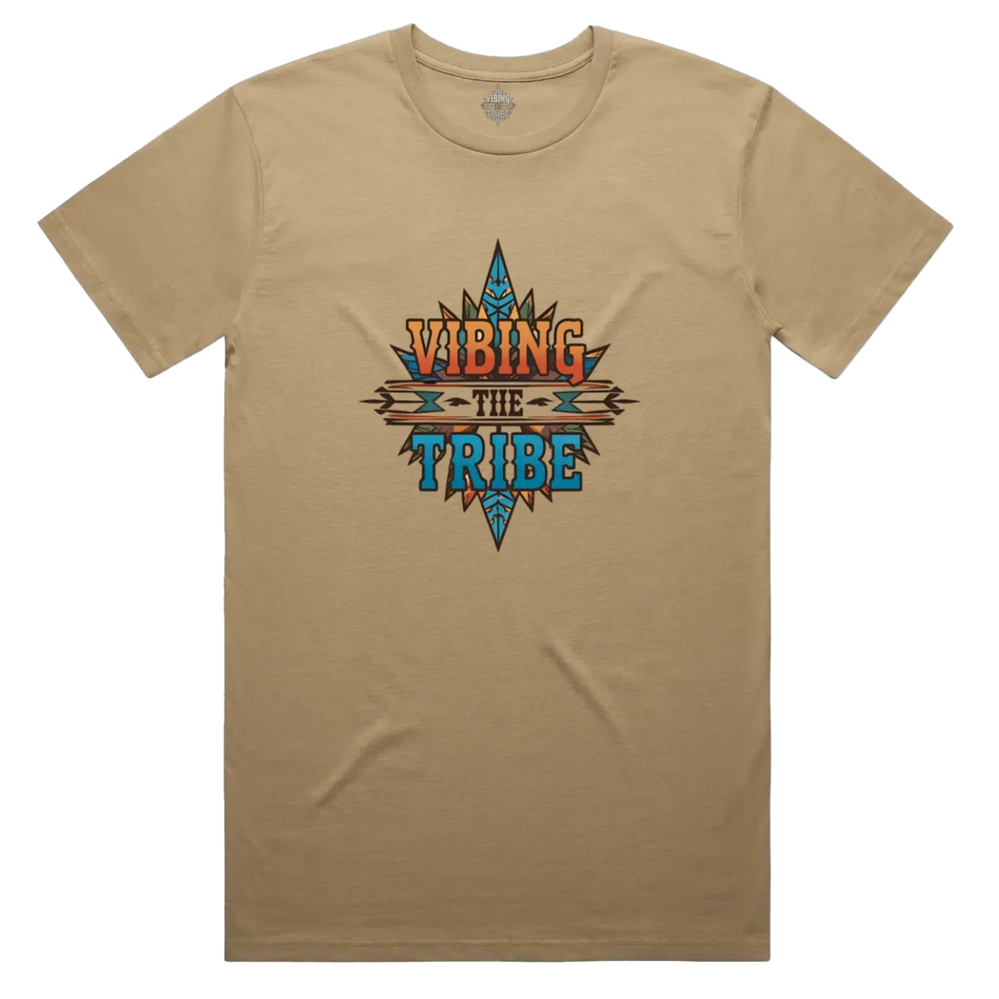 Vibing the Tribe Signature Logo Unisex Cotton Tee