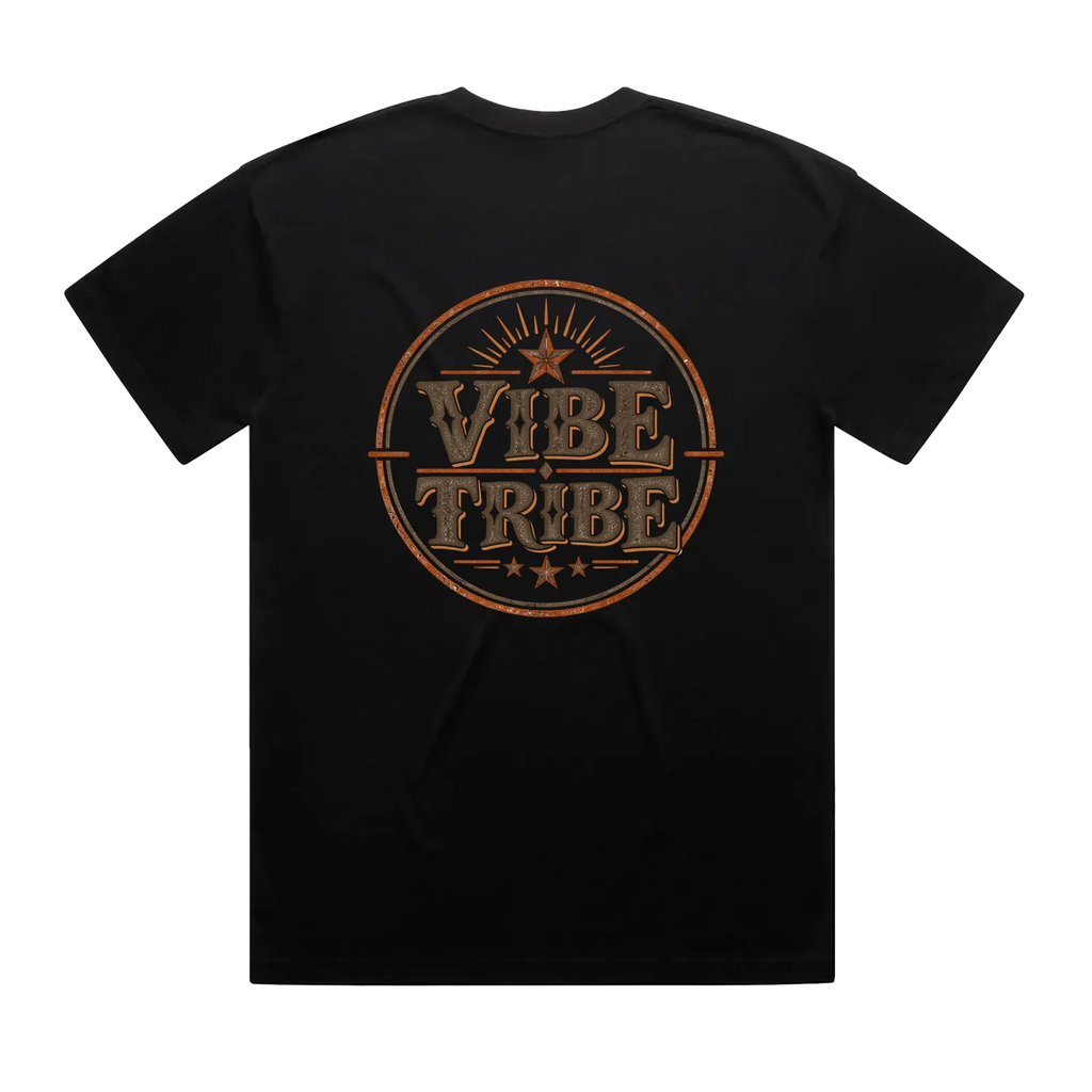 Vibe Tribe Western Oversized Block Tee