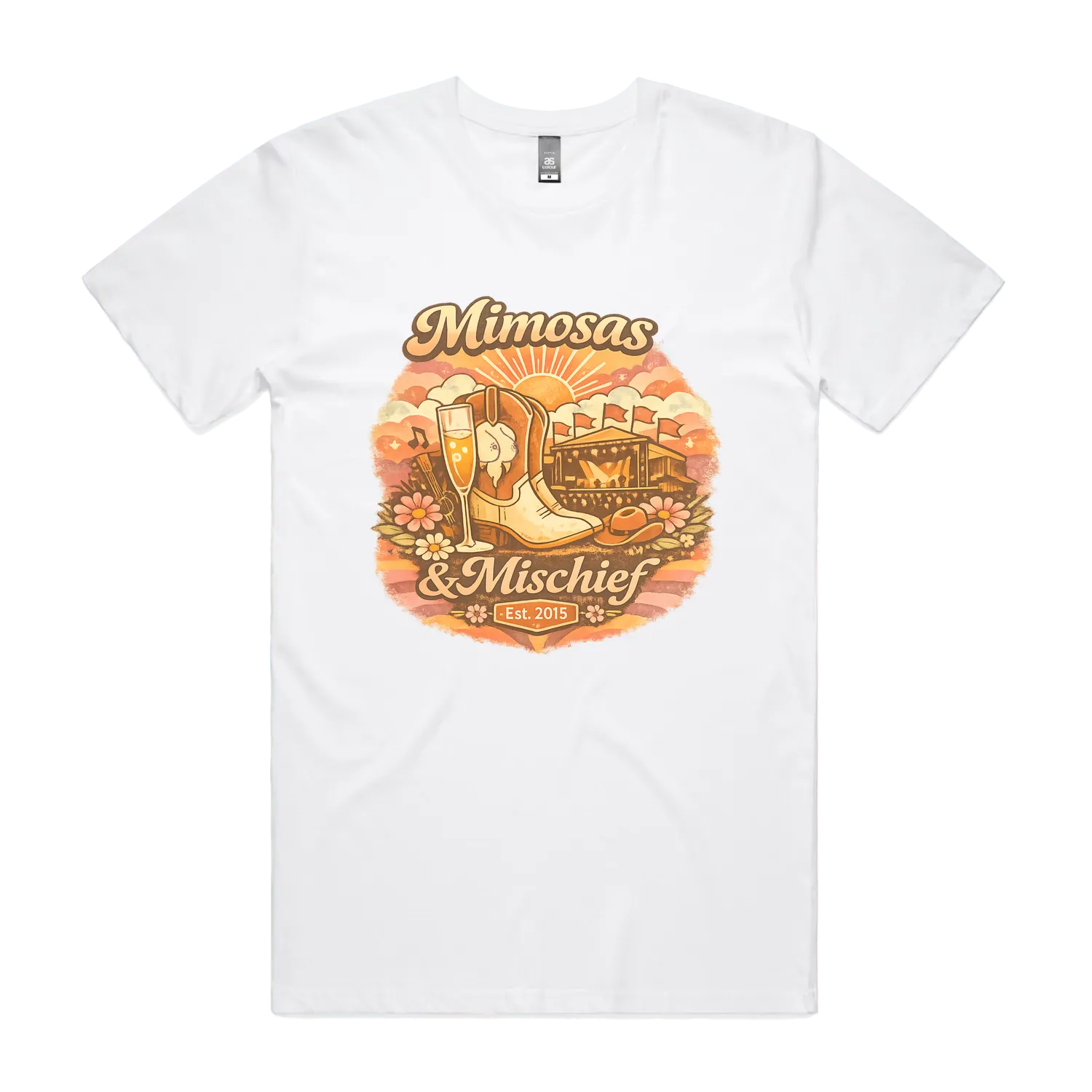 White front flat lay