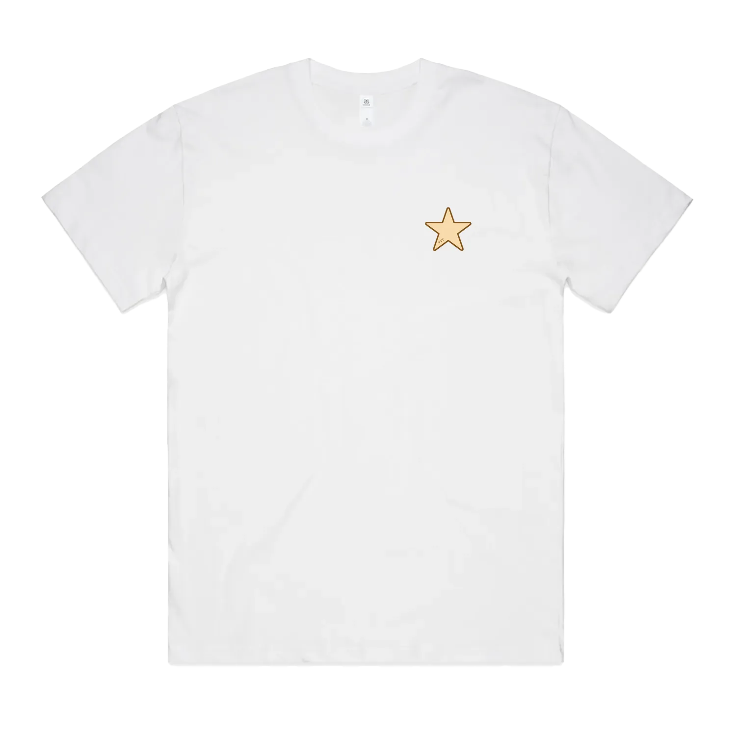 White front flat lay