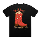 Walk Your Own Line Oversized Block Tee