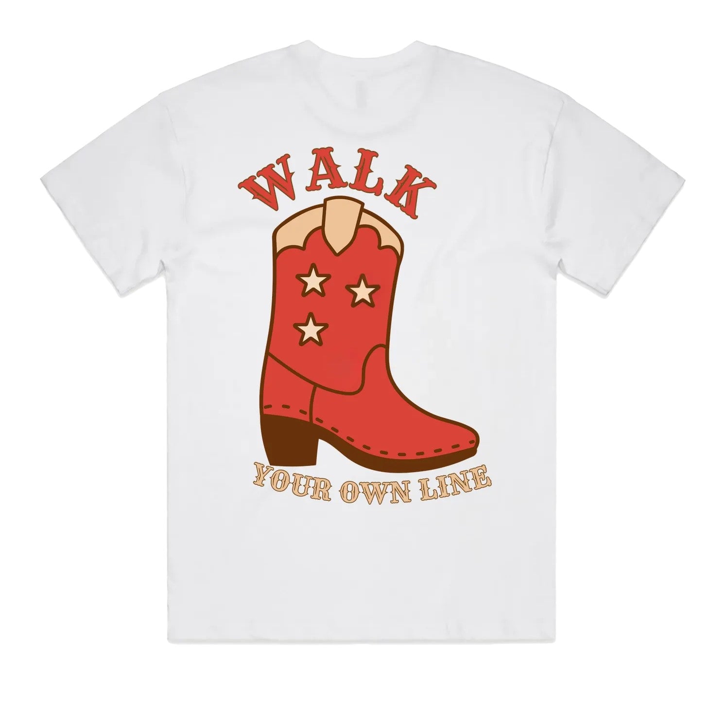 Walk Your Own Line Oversized Block Tee